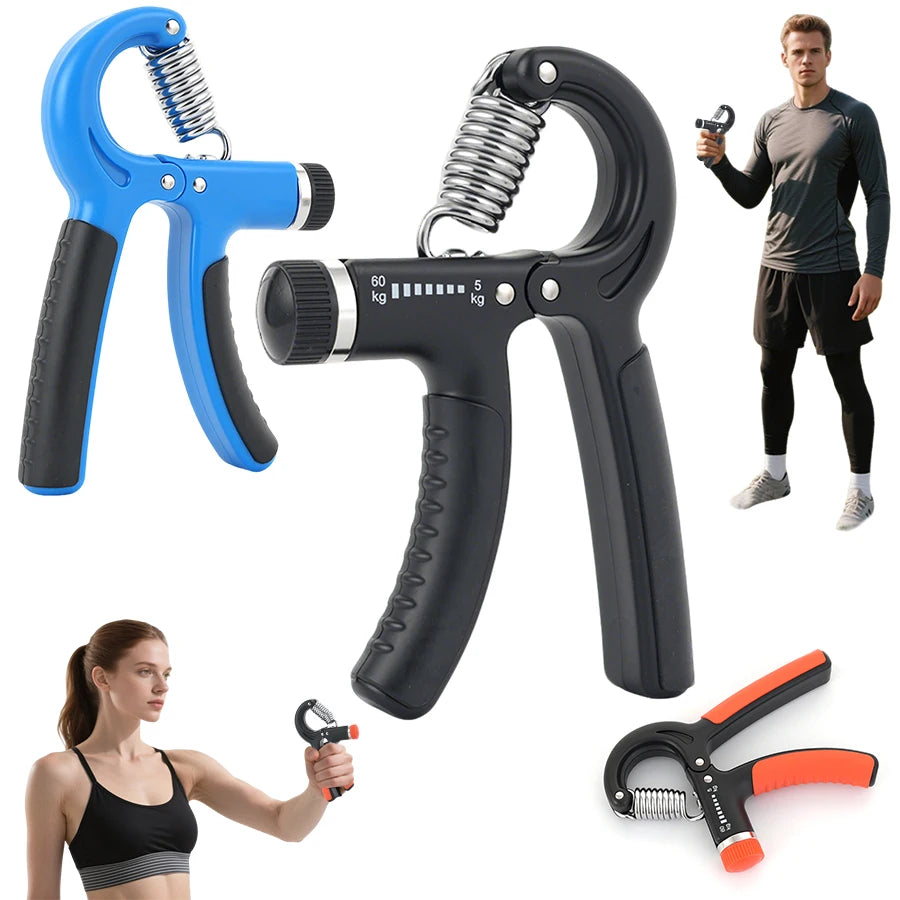 Professional Adjustable 5-60kg Steel Spring Hand Gripper Portable Forearm Workout Tool for Men Women for Gym Training Physical